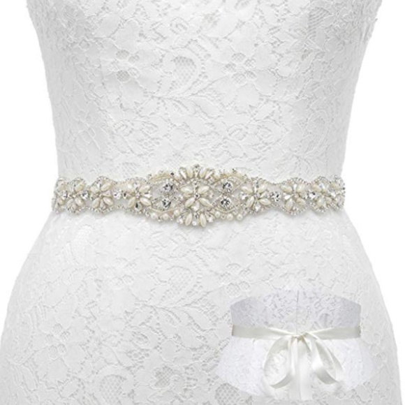 beaded wedding dress belt